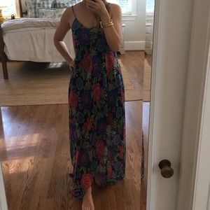 Just Taylor bright floral maxi dress